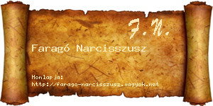 Faragó Narcisszusz névjegykártya